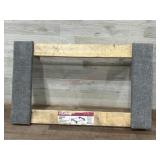 4 Wheel wood furniture moving cart