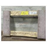 4 Wheel wood furniture moving cart