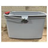 Grey divided mop rinse bucket