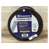 Spool of titanium force fuel line