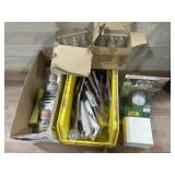 Yellow organizer tray with light bulbs