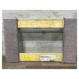 4 Wheel wood frame furniture moving cart