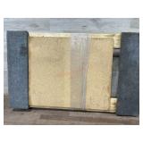 4 Wheel wood furniture moving cart