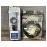 Kitchen spray hose and drain trim