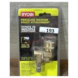 Pressure washer pivot attachment