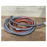 Air hose and grey hose