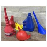 Bag of plastic funnels