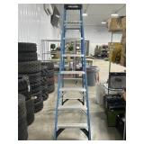 Blue Werner 8 foot step ladder