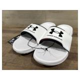 Under Armour White Sandals, Size 10