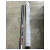 Roll of 48 inch x 25 foot screen and roll of