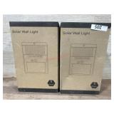 Solar motion sensor lights