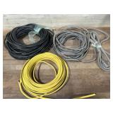 Stack of various wire and extension cord