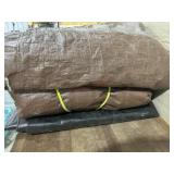 3 Various tarps  sizes unknown