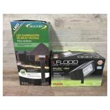 Flood light and malibu landscape light