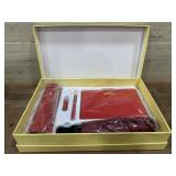 Red Merchandising Embroidery Set