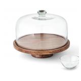 2-in-1 Cake Stand with Serving Tray