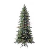 9' Slim Linden Fir Pre-Lit Christmas Tree