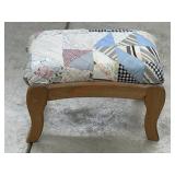 Quilted top foot stool