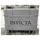 Grey Invicta watch case holds 8 watches