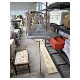 Silver color bird cage with stand
