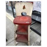 Vintage Cosco enameled metal step stool