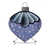 32' Pre-Lit Silver Infinity Light Ornament Decor