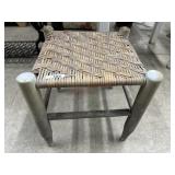 Woven seat stool