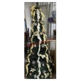 BrylaneHome Christmas Tree Gold & Silver