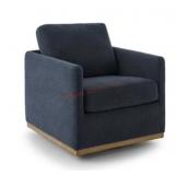 Modern Classic Fabric Swivel Chair