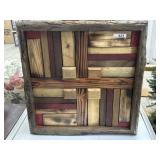 Handmade wood 18x18 wood wall plaque