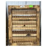 Handmade wood 13x17 welcome wood wall plaque