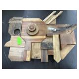 Hand made wood unique design wall plaque