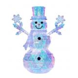 6' Pre-Lit Prismatic Snowman