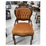 Antique Victorian Rococo Revival side chair
