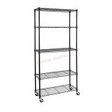 Seville Classics 5-Tier Steel Wire Shelving