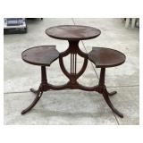 Mersman Lyre harp 3 tier table