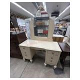Vintage vanity with mirror
