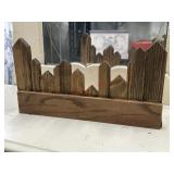 Hand made wood wall shelf