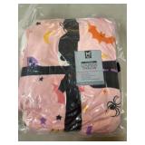 Pink Halloween-Themed Lounge Throw