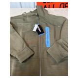 DKNY Full-Zip Olive Jacket with Tags