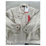Womenï¿½s Tan Button-Up Jacket, XS