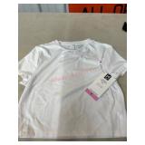 Womenï¿½s White Cropped Tee, Size S