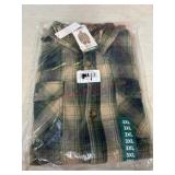 Green Plaid Shirt Jacket ï¿½ 3XL