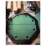 Poker table, portable table top