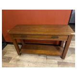 Wooden entry table