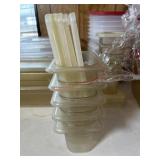 5- Salad bar containers with lids