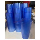 80 Blue plastic drinking glasses