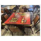 Captain Morgan 4 top table and 4 chairs