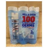 Lysol Disinfectant Spray 3-Pack Crisp Linen