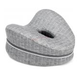 Gray Loungeables Knee Pillow